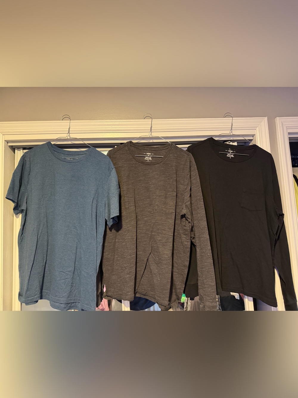 Bundle of Men's Urban Pipeline Soft Pocket Long Sleeve Tees and Short Sleeve